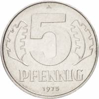 (№1968km9.1) Монета Германия (большой дизайн) 1968 год 5 Pfennig (большой дизайн)